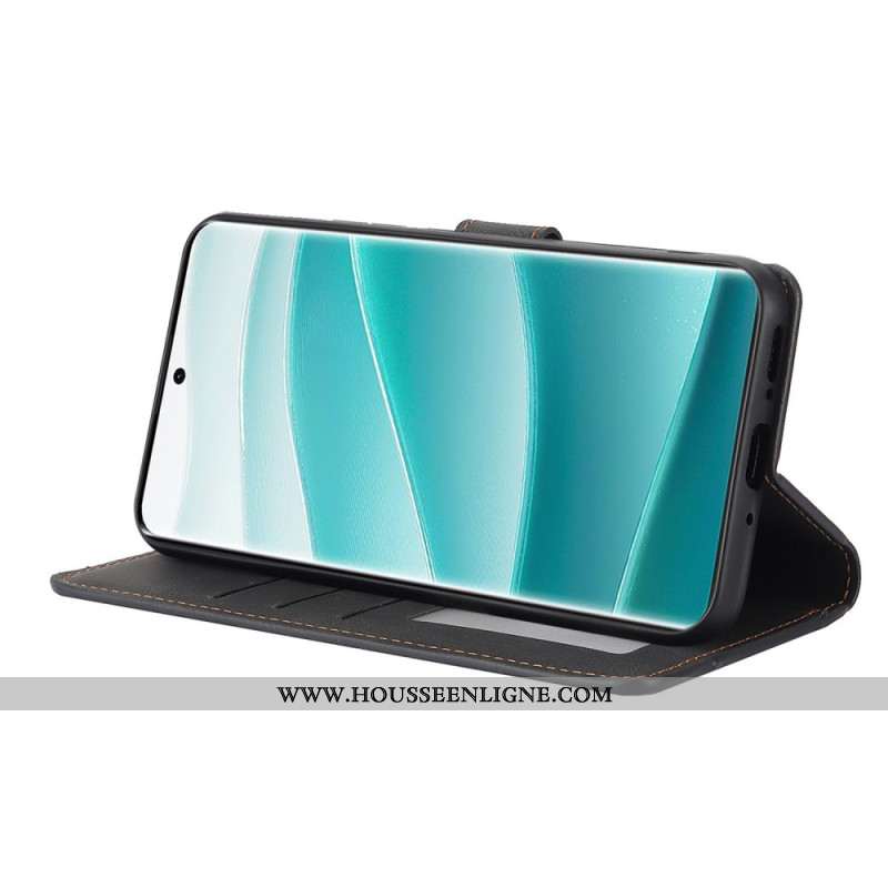 Housse Xiaomi Redmi Note 14 Pro Plus 5G avec Portefeuille et Support