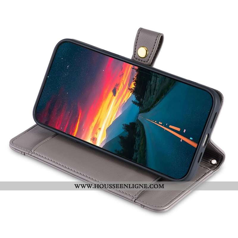 Housse Xiaomi Redmi Note 14 Pro Portefeuille à Lnaière et Bandoulière