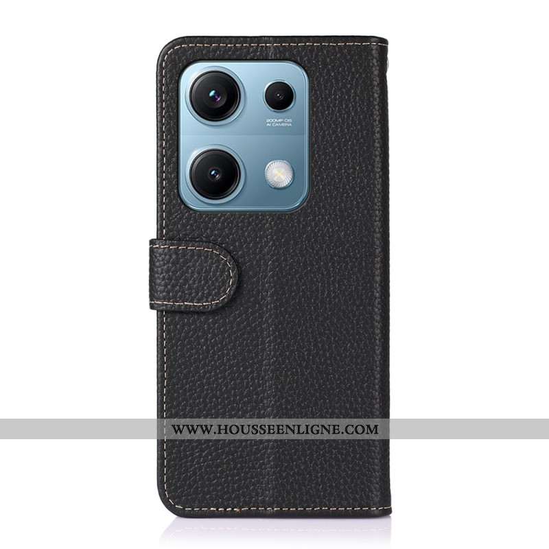 Housse Xiaomi Redmi Note 14S Classique Cuir KHAZNEH