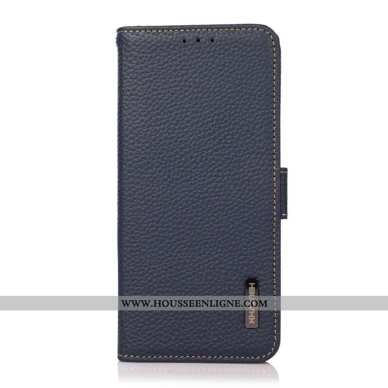 Housse Xiaomi Redmi Note 14S Cuir Litchi KHAZNEH