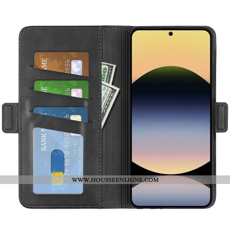 Housse Xiaomi Redmi Note 14S Double Fermoir Magnétique