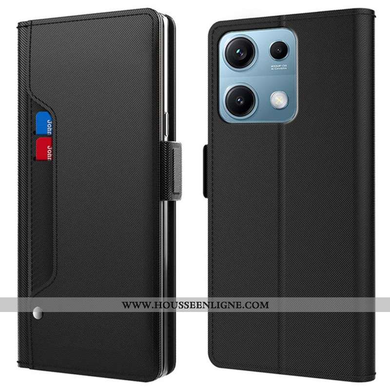 Housse Xiaomi Redmi Note 14S Miroir et Porte-Cartes Amovible