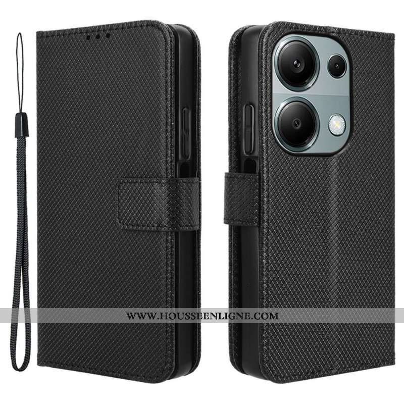 Housse Xiaomi Redmi Note 14S / Note 13 Pro 4G / Poco M6 Pro 4G Simili Cuir Texturé