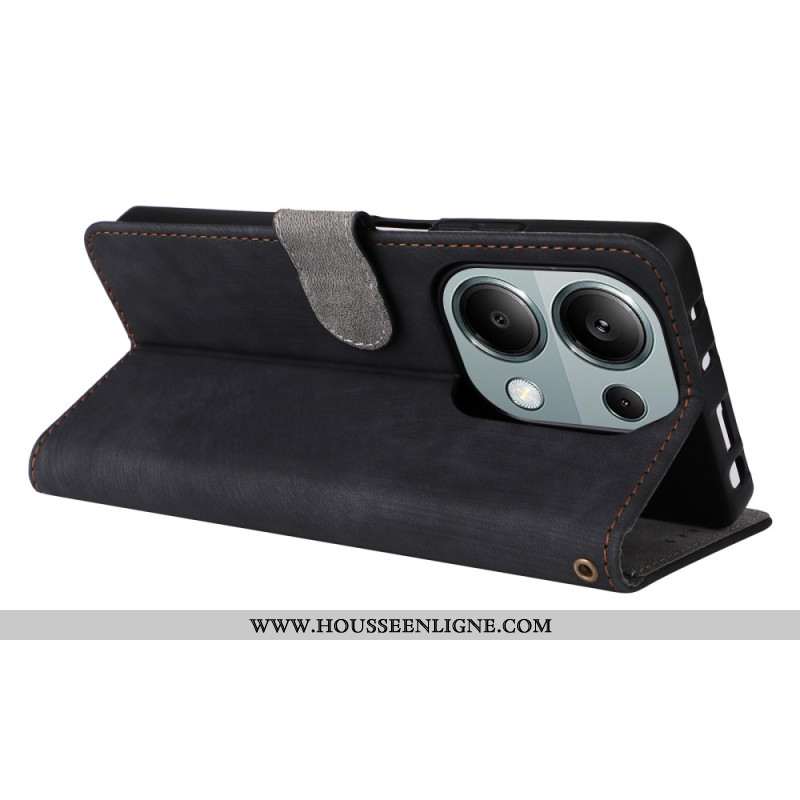 Housse Xiaomi Redmi Note 14S / Note 13 Pro 4G / Poco M6 Pro 4G avec Dragonne et Protection RFID