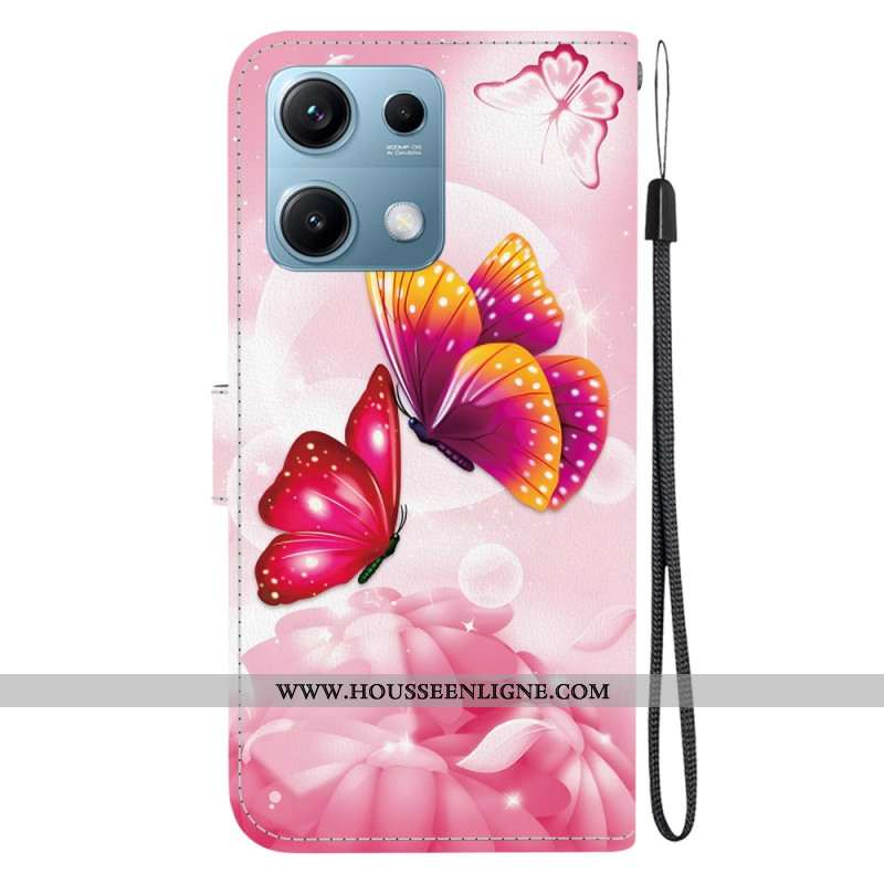 Housse Xiaomi Redmi Note 14S Papillons Roses