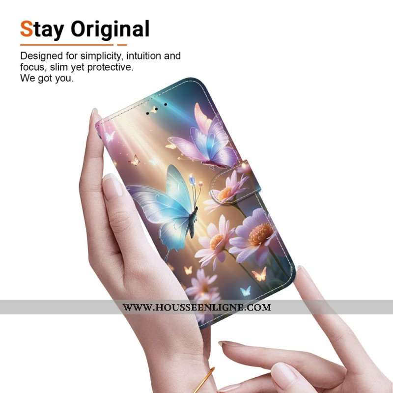 Housse Xiaomi Redmi Note 14S Papillons sous la Lumière
