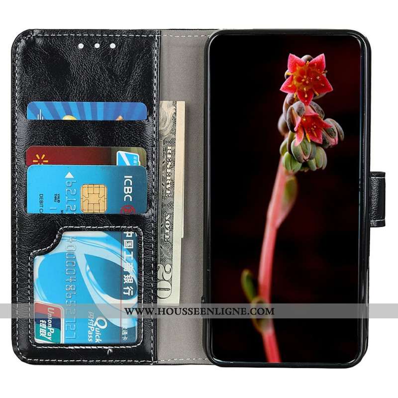 Housse Xiaomi Redmi Note 14S Simili Cuir Brillant