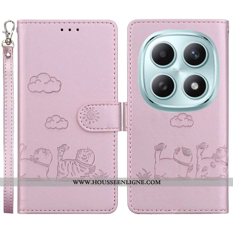 Housse Xiaomi Redmi Note 15 5G / 4G / Poco M8 5G Blocage RFID et Motif Chaton