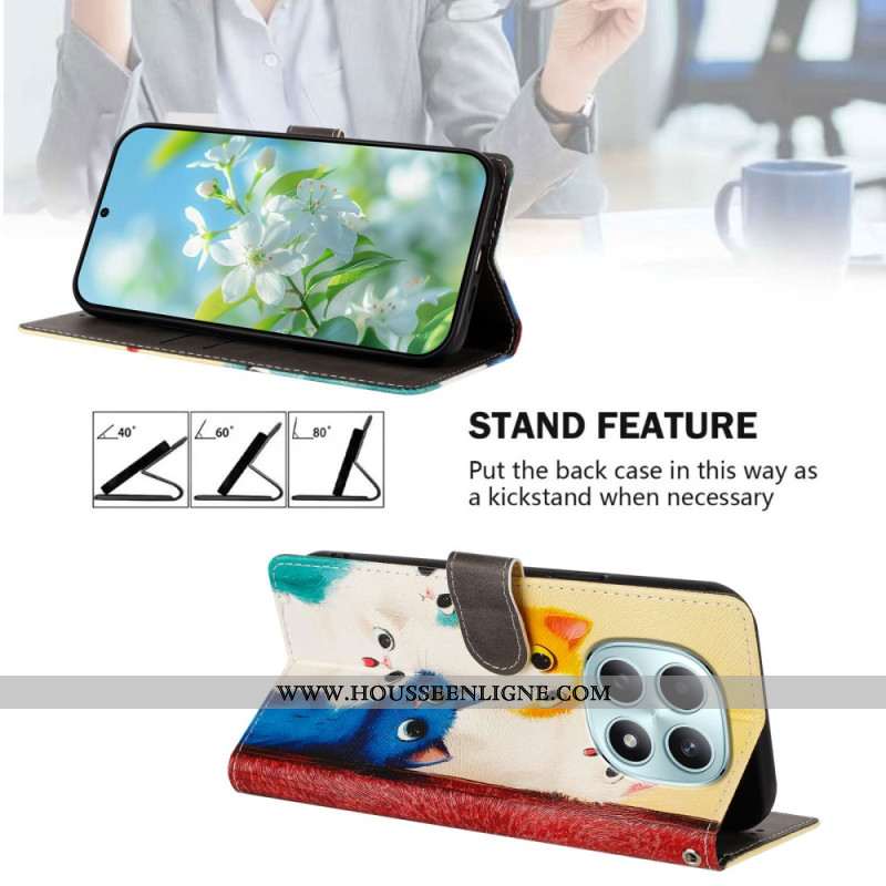 Housse Xiaomi Redmi Note 15 5G / 4G / Poco M8 5G Chats Coloré