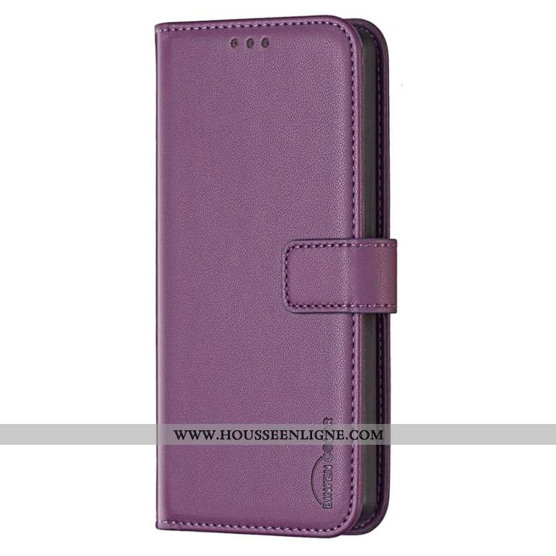 Housse Xiaomi Redmi Note 15 5G / 4G / Poco M8 5G Effet Cuir BINFEN COLOR