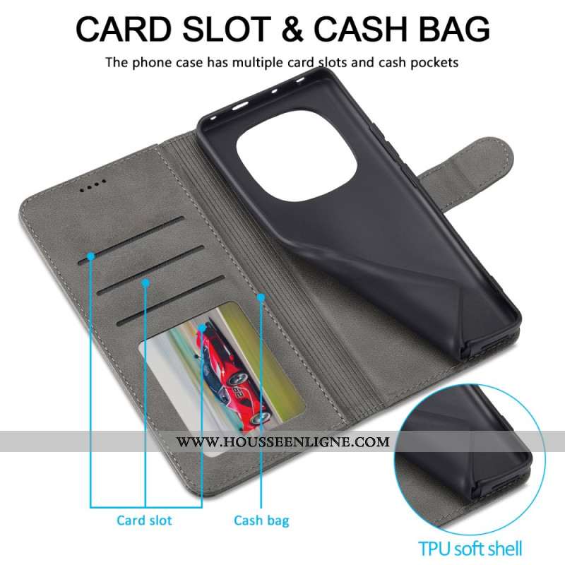 Housse Xiaomi Redmi Note 15 5G / 4G / Poco M8 5G Effet Cuir LC.IMEEKE