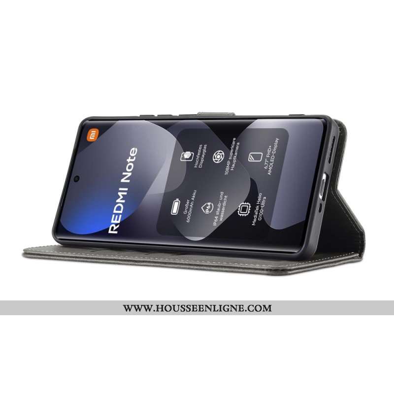 Housse Xiaomi Redmi Note 15 5G / 4G / Poco M8 5G Effet Cuir LC.IMEEKE