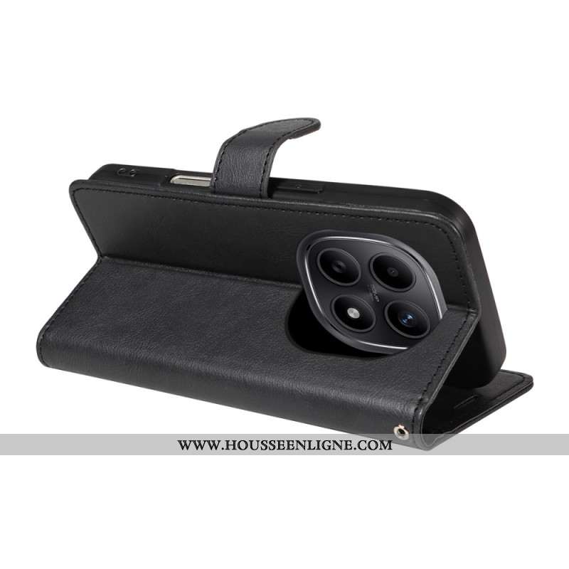 Housse Xiaomi Redmi Note 15 5G / 4G / Poco M8 5G Effet Cuir Uni