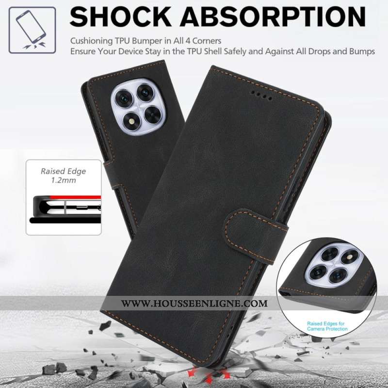 Housse Xiaomi Redmi Note 15 5G / 4G / Poco M8 5G Effet Daim Rétro