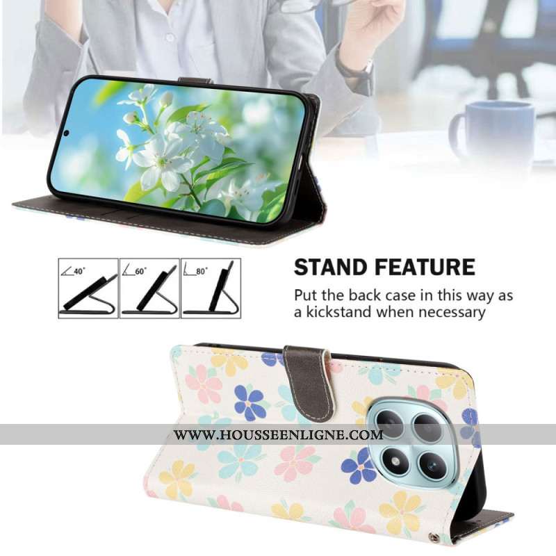 Housse Xiaomi Redmi Note 15 5G / 4G / Poco M8 5G Fleurs Colorées