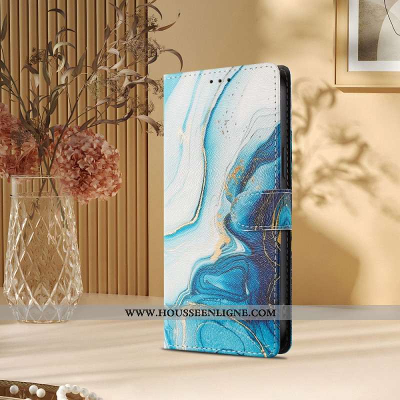Housse Xiaomi Redmi Note 15 5G / 4G / Poco M8 5G Marbre Bleu