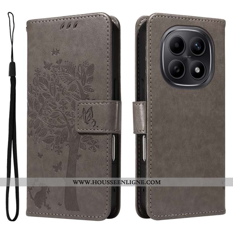 Housse Xiaomi Redmi Note 15 5G / 4G / Poco M8 5G Motif Chat et Arbre