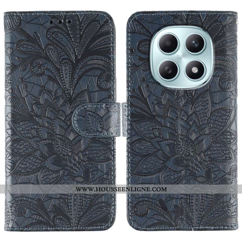 Housse Xiaomi Redmi Note 15 5G / 4G / Poco M8 5G Motif Floral Dentelle