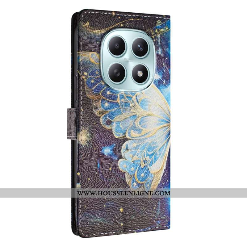 Housse Xiaomi Redmi Note 15 5G / 4G / Poco M8 5G Papillon aux Étoiles