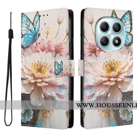 Housse Xiaomi Redmi Note 15 5G / 4G / Poco M8 5G Papillon et Fleurs
