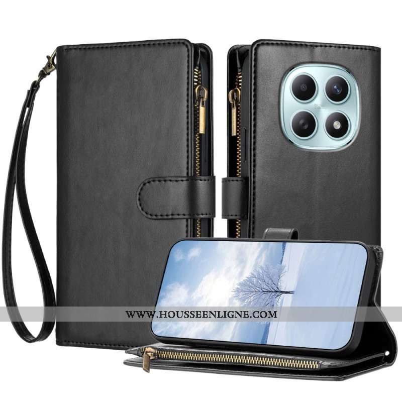 Housse Xiaomi Redmi Note 15 5G / 4G / Poco M8 5G Portefeuille à Lanière