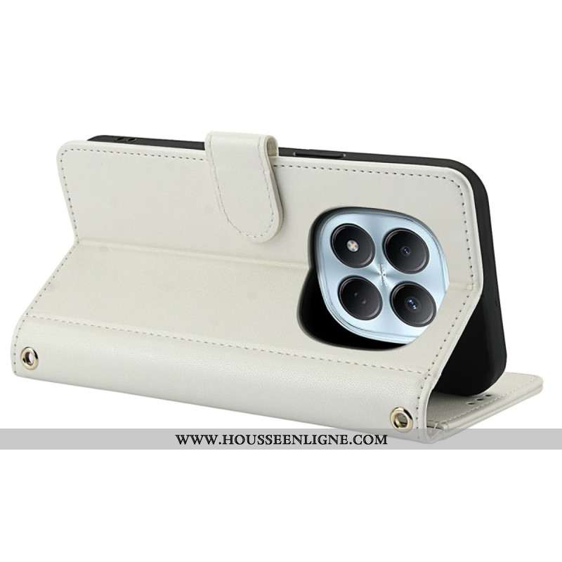 Housse Xiaomi Redmi Note 15 5G / 4G / Poco M8 5G Support et Dragonne