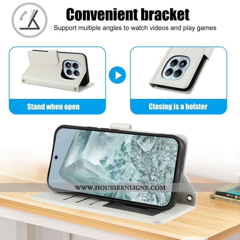 Housse Xiaomi Redmi Note 15 5G / 4G / Poco M8 5G Support et Dragonne