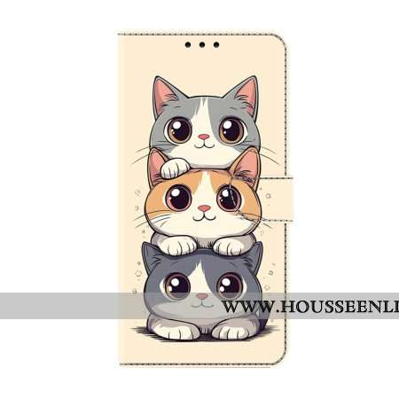 Housse Xiaomi Redmi Note 15 5G Chats Empilés