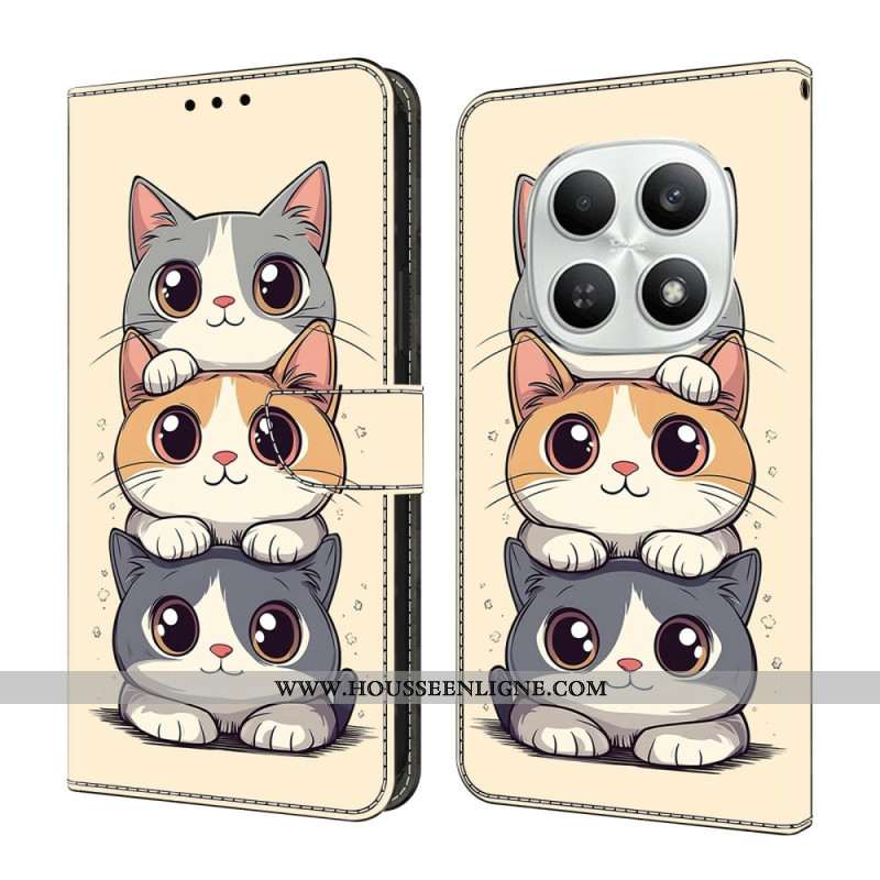 Housse Xiaomi Redmi Note 15 5G Chats Empilés