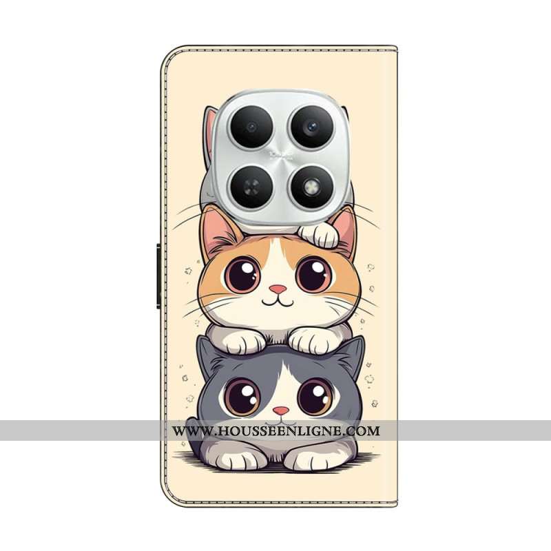 Housse Xiaomi Redmi Note 15 5G Chats Empilés