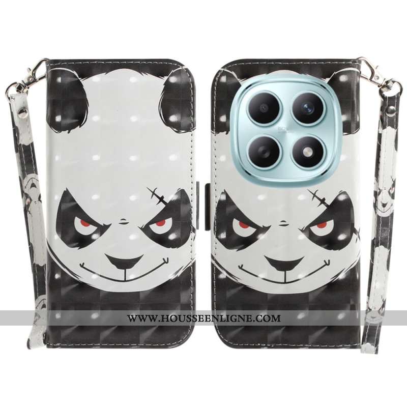 Housse Xiaomi Redmi Note 15 5G / Poco M8 5G Angry Panda à Lanière