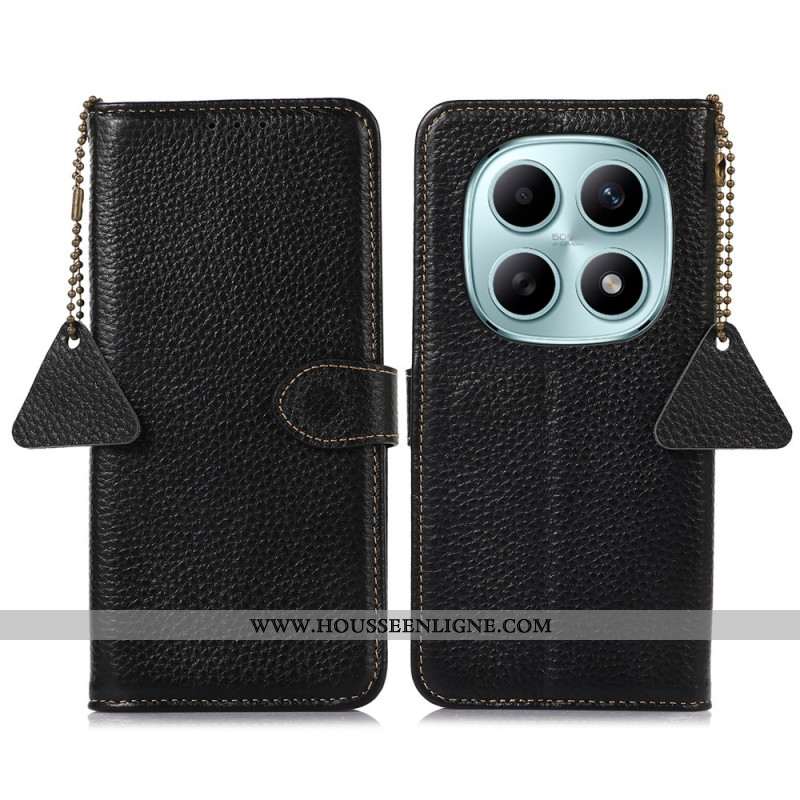 Housse Xiaomi Redmi Note 15 5G / Poco M8 5G Blocage RFID en Cuir