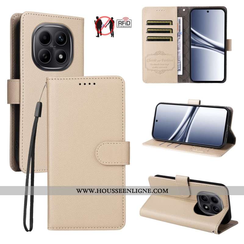 Housse Xiaomi Redmi Note 15 5G / Poco M8 5G Blocage RFID et Lanière