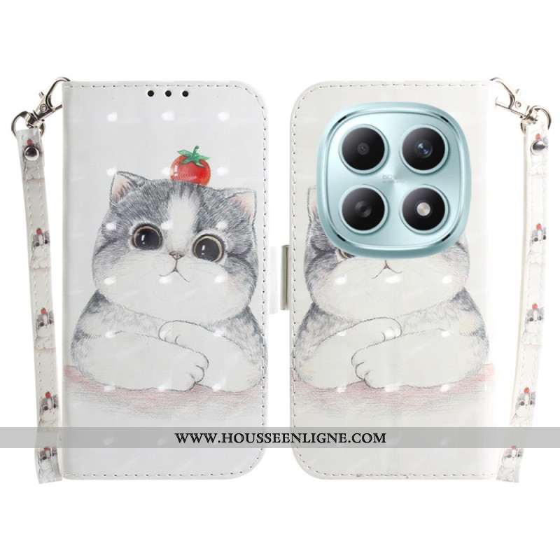 Housse Xiaomi Redmi Note 15 5G / Poco M8 5G Chat Mignon à Lanière