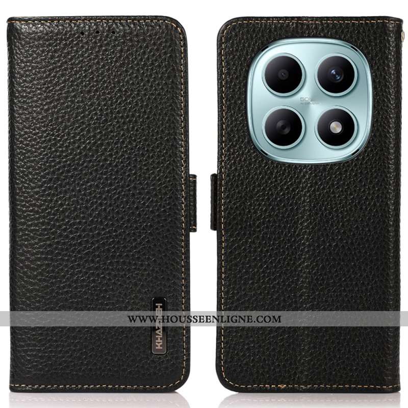 Housse Xiaomi Redmi Note 15 5G / Poco M8 5G Cuir Véritable KHAZNEH