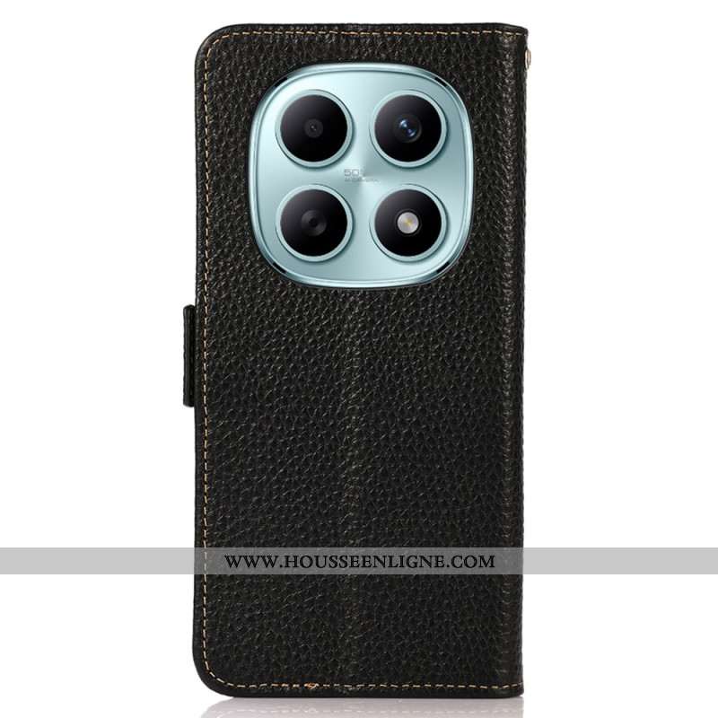 Housse Xiaomi Redmi Note 15 5G / Poco M8 5G Cuir Véritable KHAZNEH