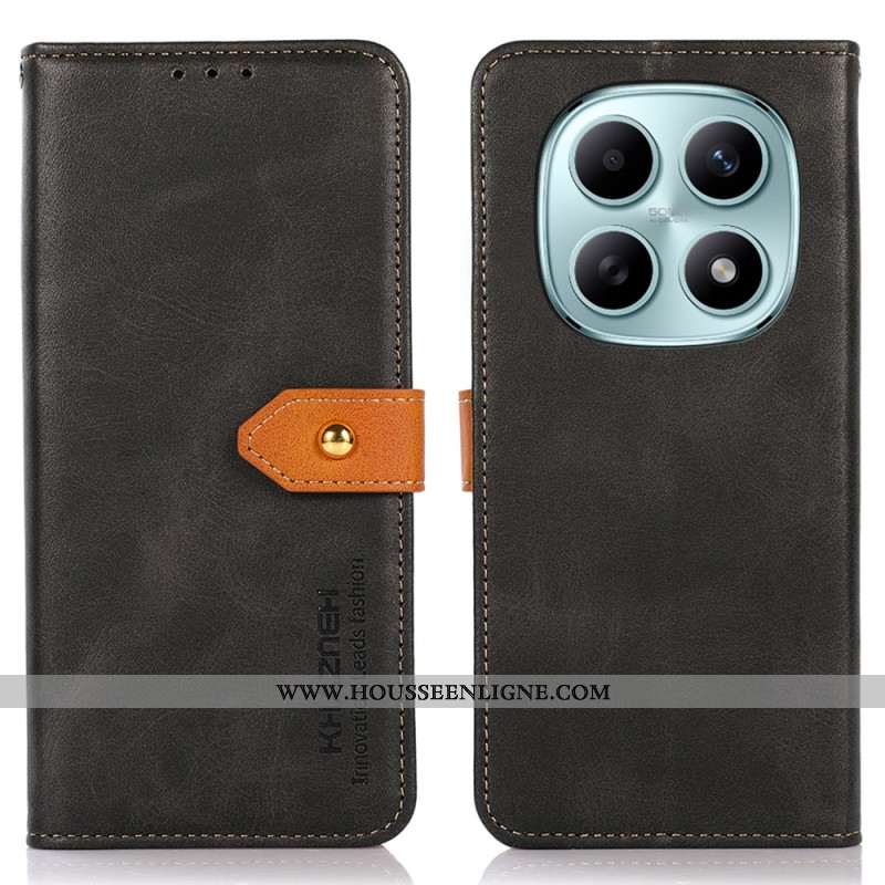 Housse Xiaomi Redmi Note 15 5G / Poco M8 5G Fermoir Doré KHAZNEH