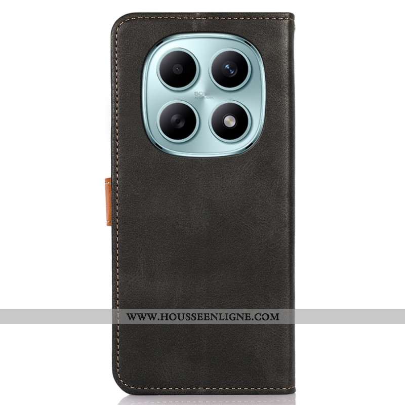 Housse Xiaomi Redmi Note 15 5G / Poco M8 5G Fermoir Doré KHAZNEH