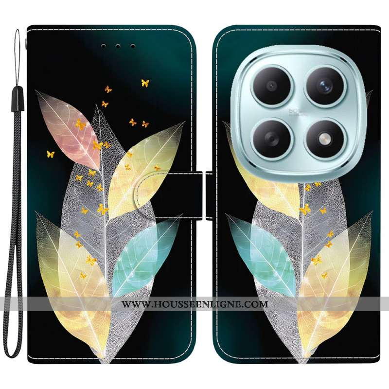 Housse Xiaomi Redmi Note 15 5G / Poco M8 5G Feuilles Colorées