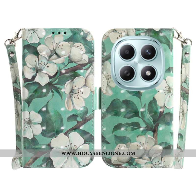 Housse Xiaomi Redmi Note 15 5G / Poco M8 5G Fleurs Aquarelle