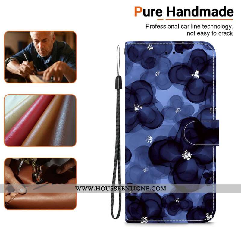 Housse Xiaomi Redmi Note 15 5G / Poco M8 5G Fleurs Bleues