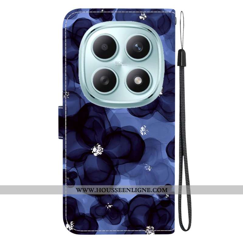 Housse Xiaomi Redmi Note 15 5G / Poco M8 5G Fleurs Bleues