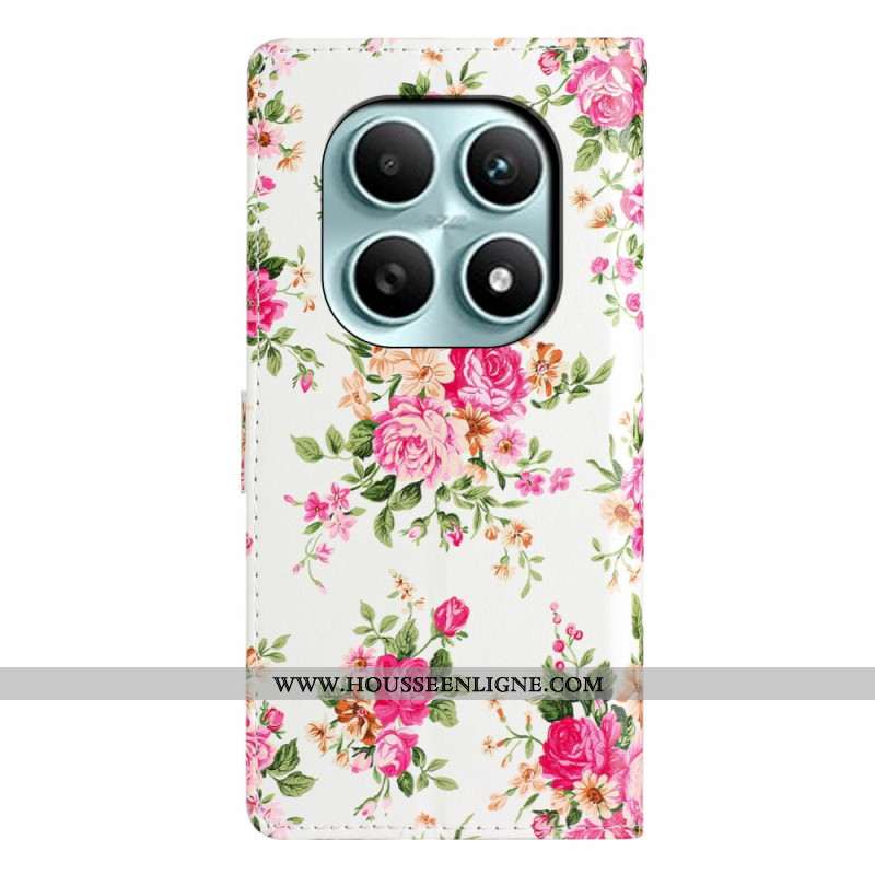 Housse Xiaomi Redmi Note 15 5G / Poco M8 5G Fleurs Rouges