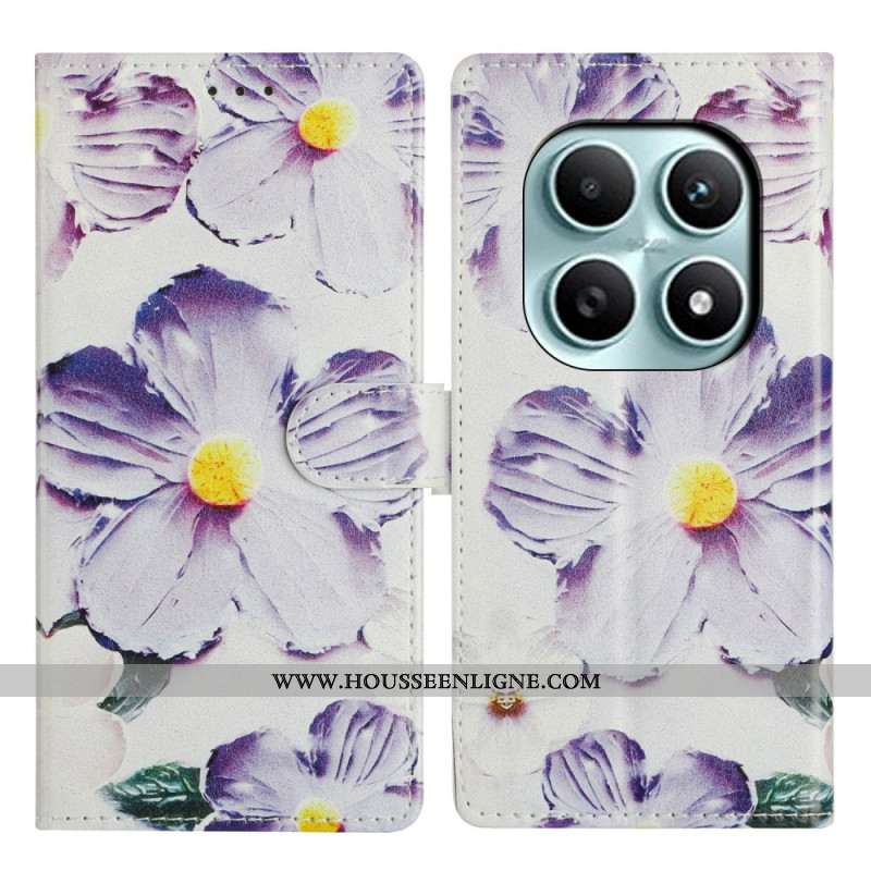 Housse Xiaomi Redmi Note 15 5G / Poco M8 5G Fleurs Violettes