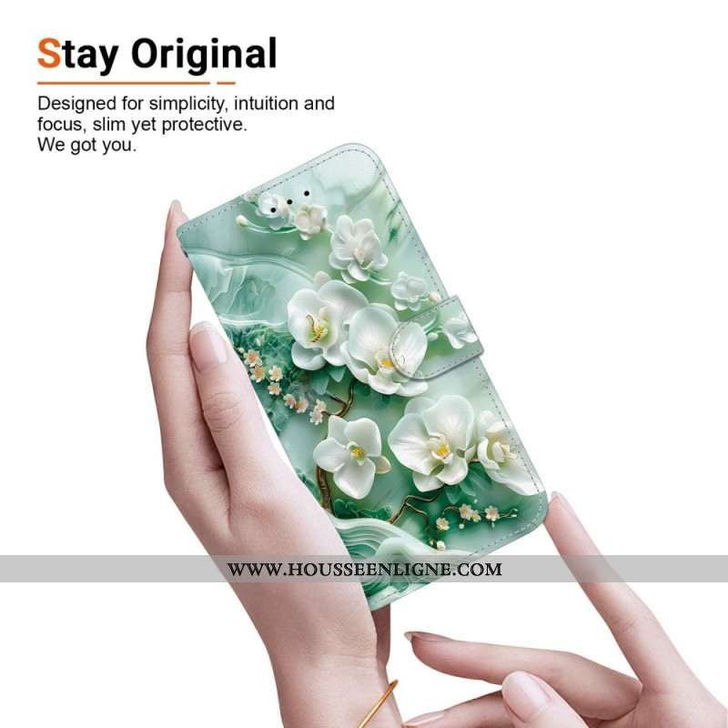 Housse Xiaomi Redmi Note 15 5G / Poco M8 5G Fleurs de Jade