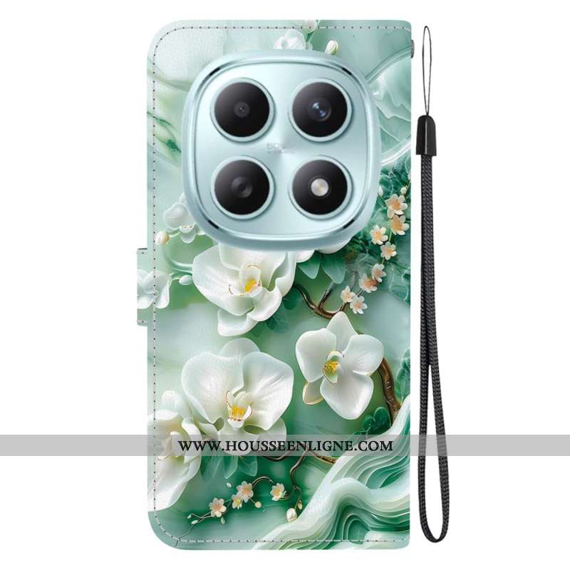 Housse Xiaomi Redmi Note 15 5G / Poco M8 5G Fleurs de Jade