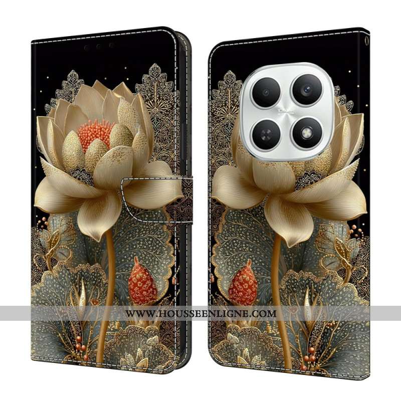 Housse Xiaomi Redmi Note 15 5G / Poco M8 5G Lotus Doré