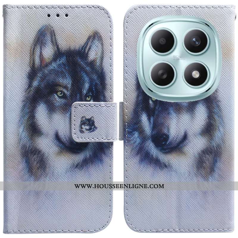 Housse Xiaomi Redmi Note 15 5G / Poco M8 5G Loup Aquarelle