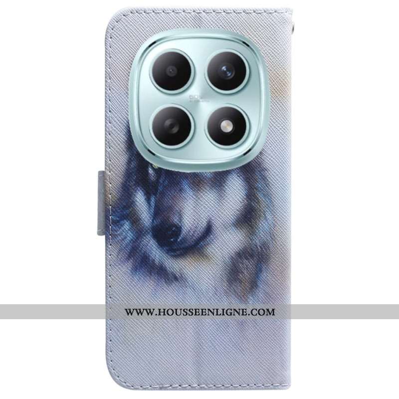 Housse Xiaomi Redmi Note 15 5G / Poco M8 5G Loup Aquarelle