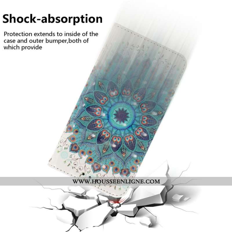 Housse Xiaomi Redmi Note 15 5G / Poco M8 5G Mandala Vert à Lanière